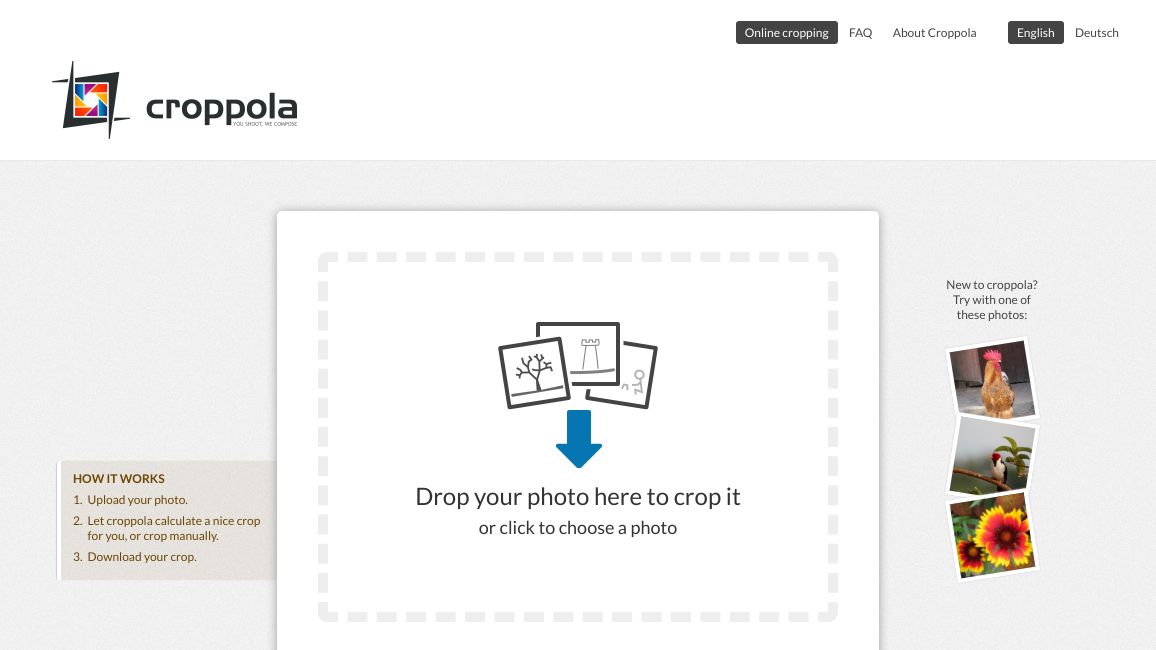 Screenshot of croppola