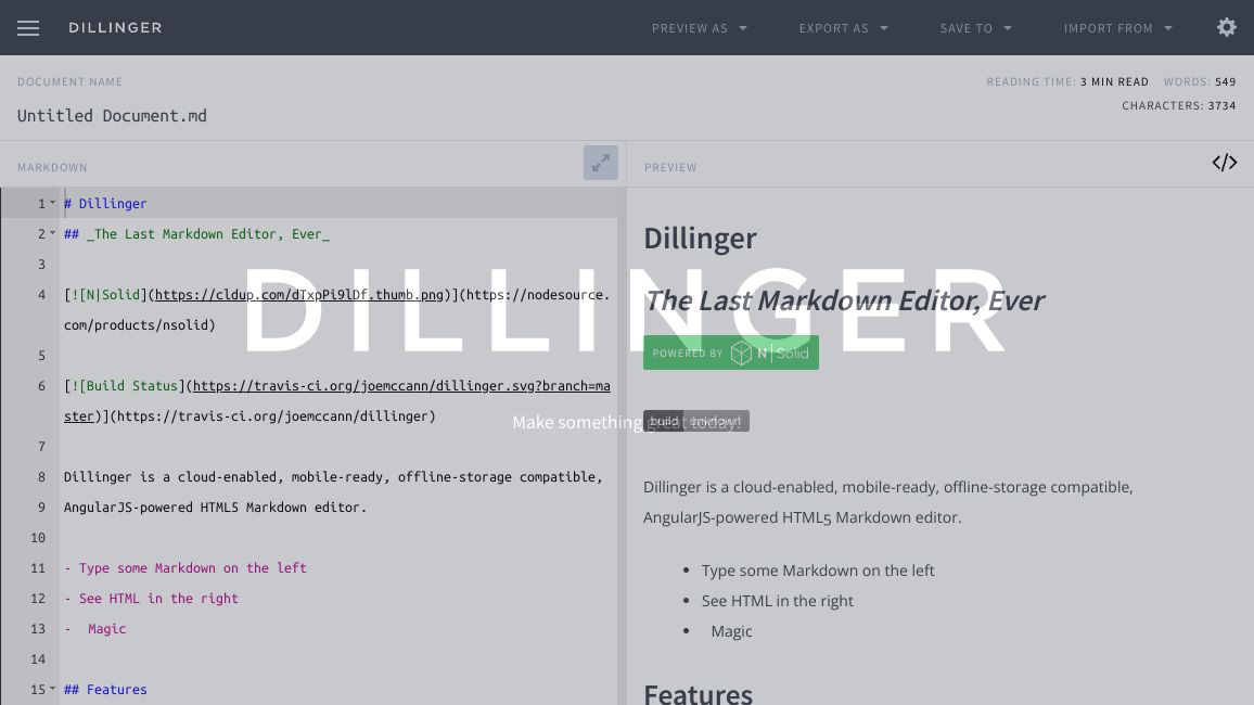 Screenshot of Dillinger