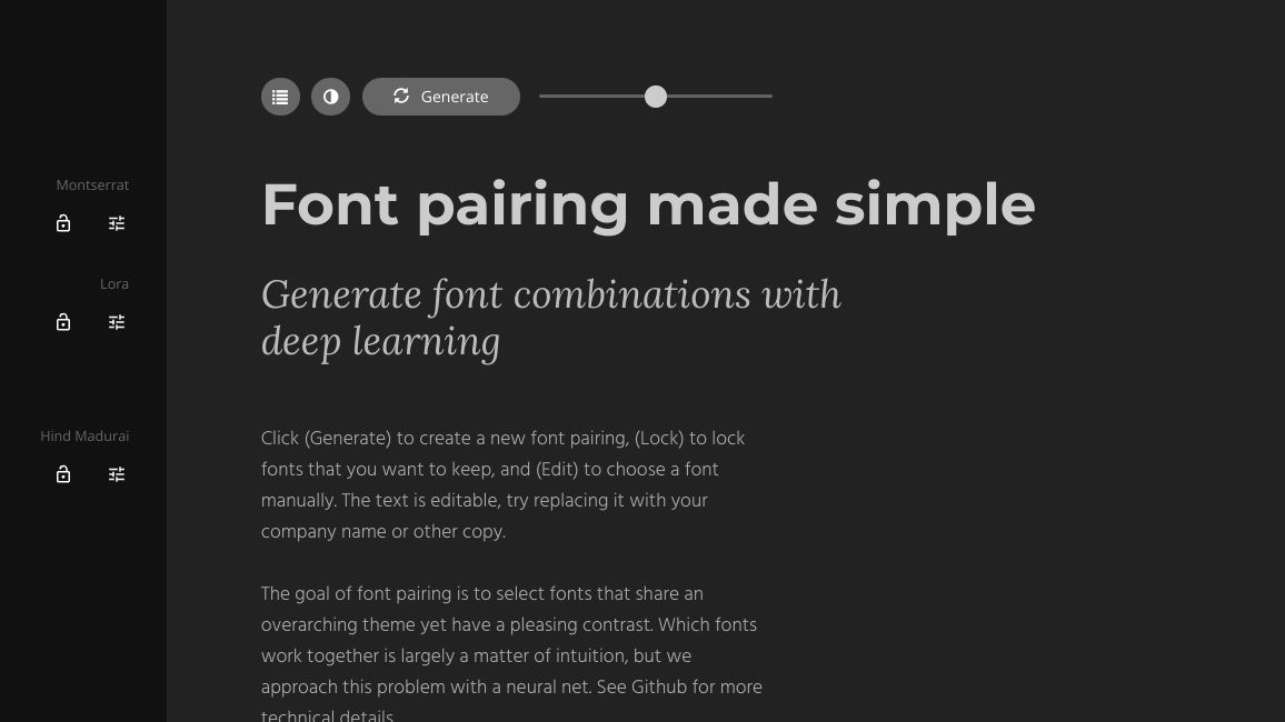 Screenshot of Fontjoy