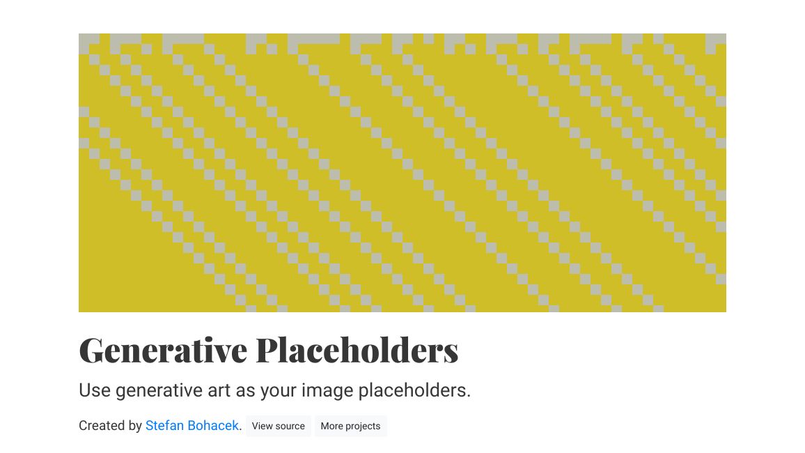 Screenshot of Generative Placeholders