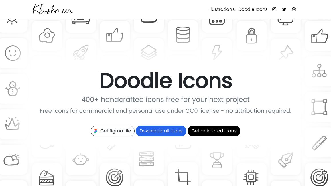 Screenshot of Doodle Icons