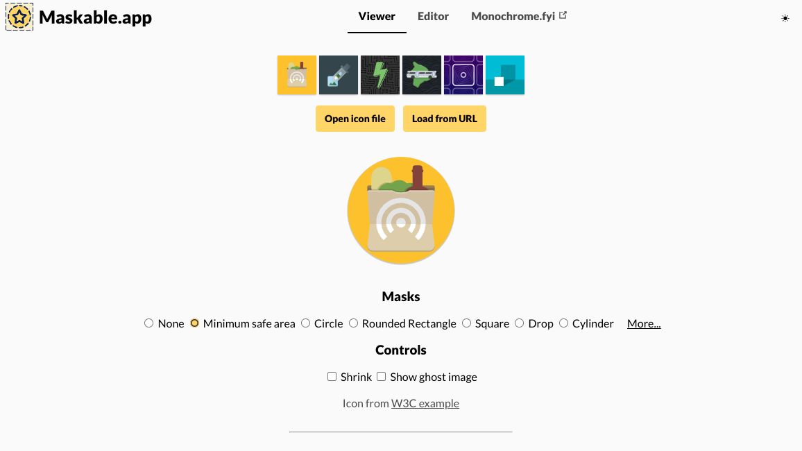 Screenshot of Maskable.app