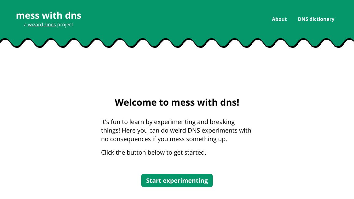 Screenshot of mess with DNS