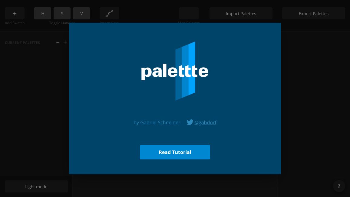 Screenshot of Palettte