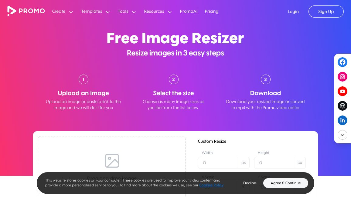 Screenshot of Image Resizer