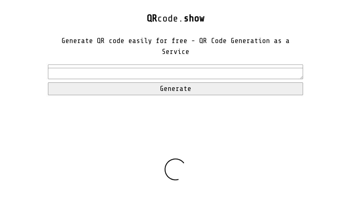 Screenshot of QRcode.show