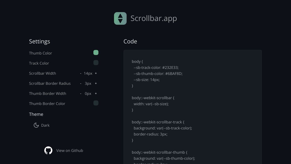 Screenshot of Scrollbar.app