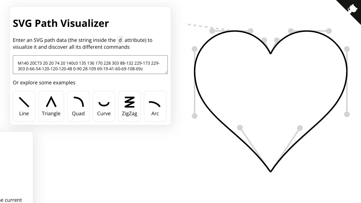 Screenshot of SVG Path Visualizer