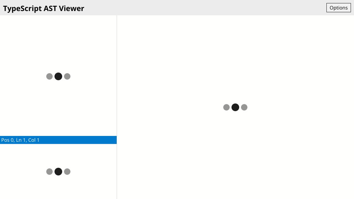 Screenshot of TypeScript AST Viewer