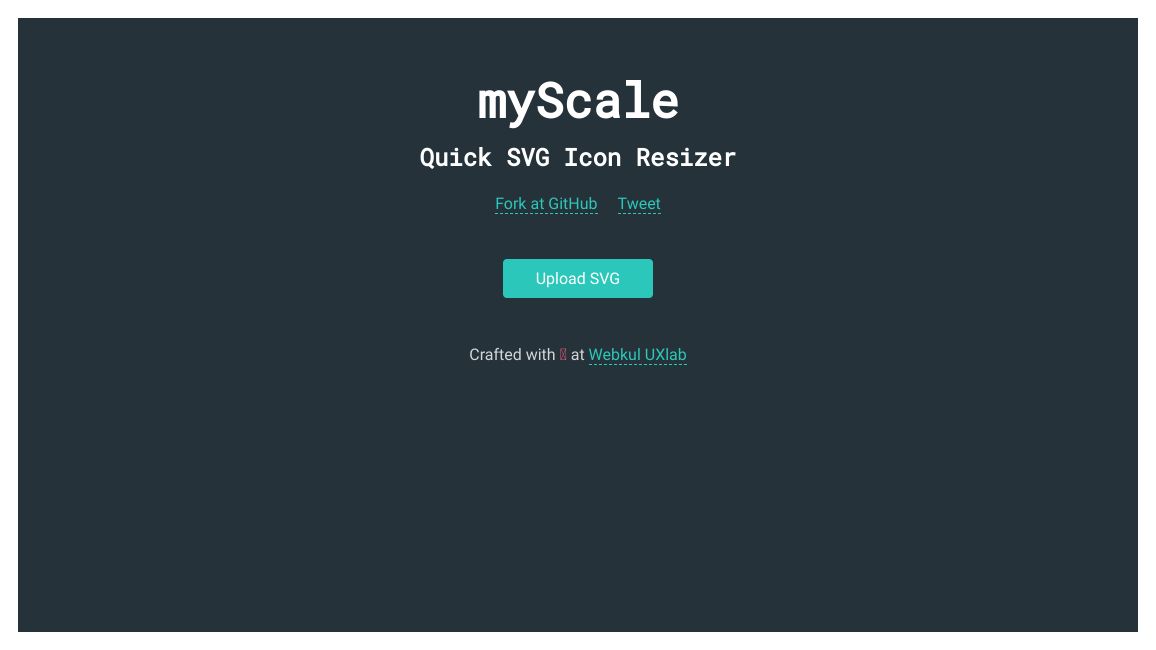 Screenshot of myScale