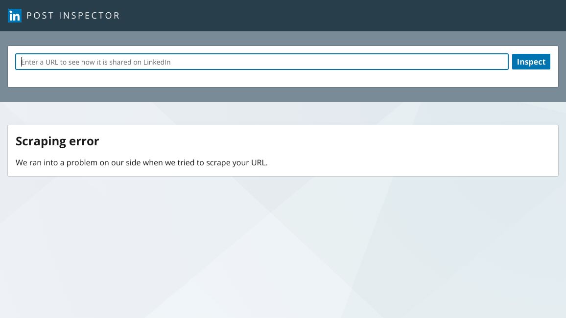 Screenshot of LinkedIn Post Inspector