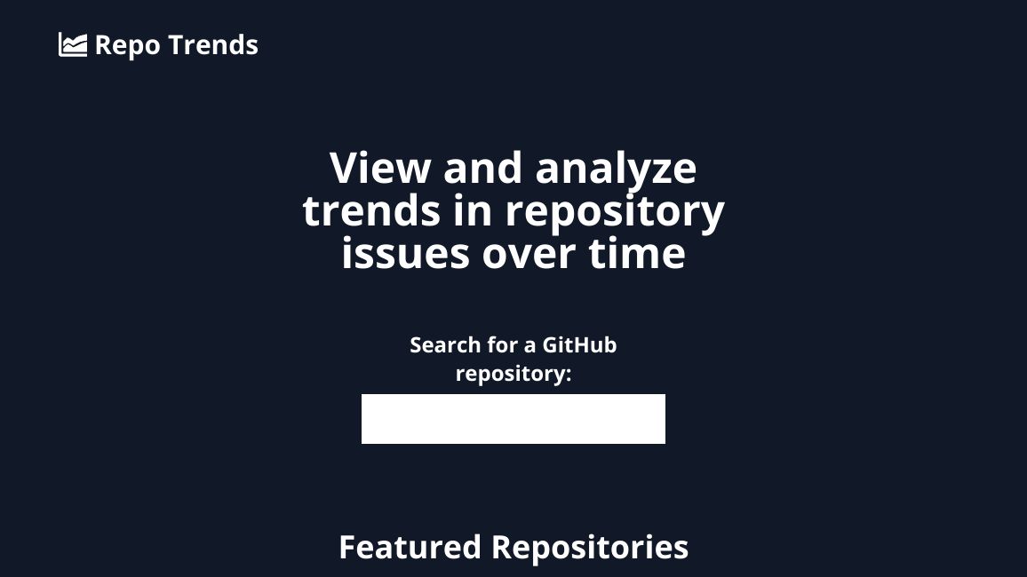 Screenshot of Repo Trends